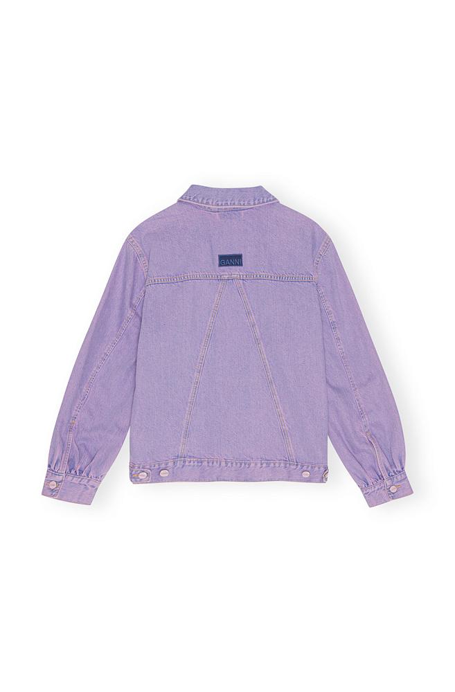 Ganni bleached denim on sale jacket